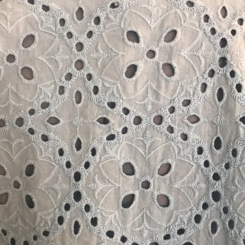 On 34th Blue Cool Eyelet Blouse Top Spring Plus Size Curve Loving Size… - Picture 7 of 15